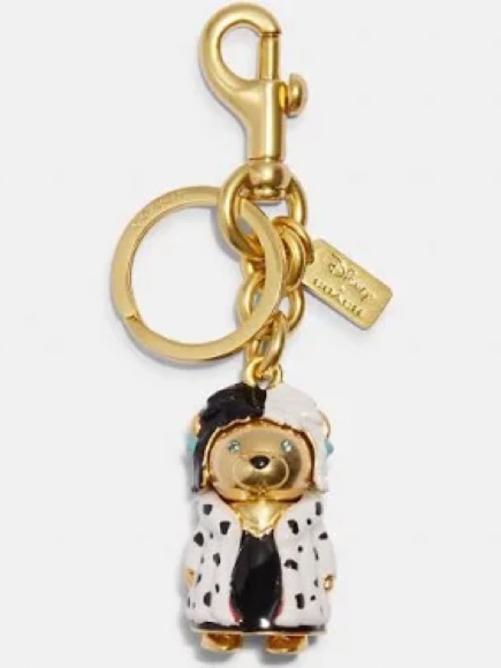 Coach X Disney Cruella Bear Bag Charm NWT